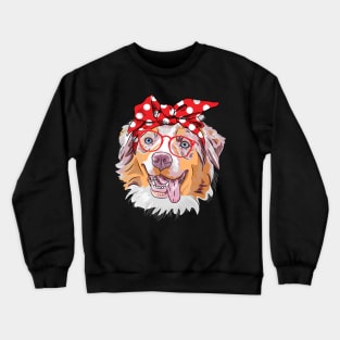 Australian Shepherd Bandana Crewneck Sweatshirt